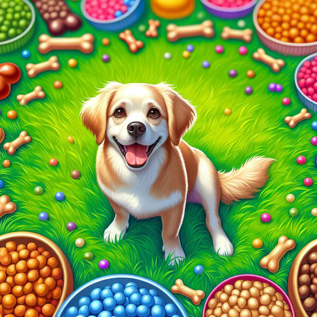 Pet Treats with Small Bone Pieces